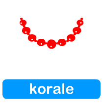 Strój krakowski - korale