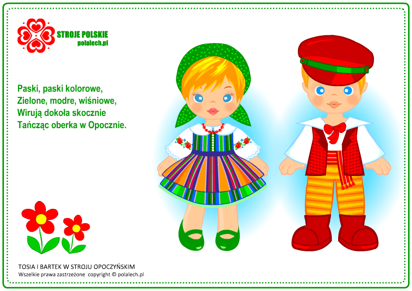 Strój opoczyński: rymowanki dla dzieci